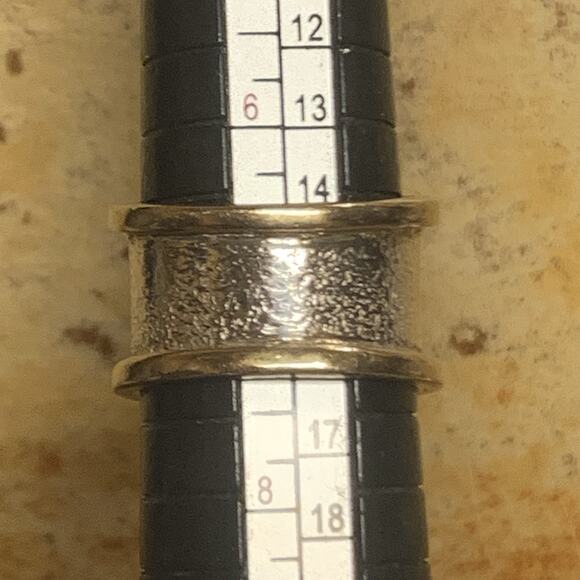 YS Sterling Silver & Brass with Prasiolite(Light Green) Ring Size 7 India - Picture 10 of 10